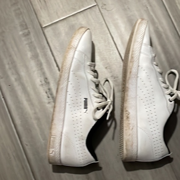 Puma Shoes Puma Womens 95 Softfoam White Leather Old School Tennis